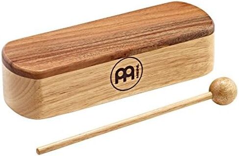 Meinl Percussion Professional Large Wood Block with Wooden Beater-Natural, (PMWB1-L) in Kuwait