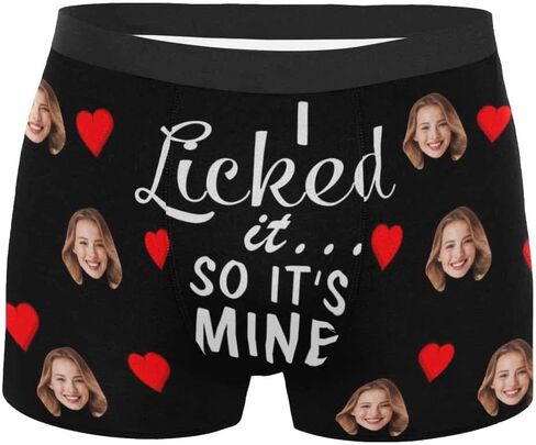 Custom Mens Underwear Boxer Briefs with Face Personalized Underwear Gift for Men Husband in Kuwait