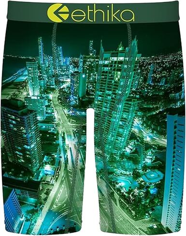 Ethika Men's Staple Boxer Brief, 4-Way Stretch with Signature Waistband, No Ride-Up Comfort - Gold Coast in Kuwait