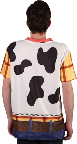 ComfyCamper Mens Western Cowboy Sheriff T Shirt Adults Men Womens Tee Cosplay Halloween Christmas Costumes in Kuwait