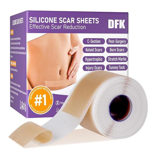 Silicone Scar Sheets, Silicone Scar Tape(1.6"x 118" Roll-3M), Reusable Professional Scar Silicone Strips, Soft Silicone Scar Sheets for Surgical Scars,Keloid,Acne Scars,Burn Scar,C-Section in Saudi Arabia