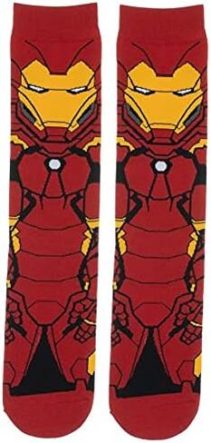 Grand Clothing Outlet Super Hero Comics Ironman Avengers Character 360 Crew Socks in Saudi Arabia