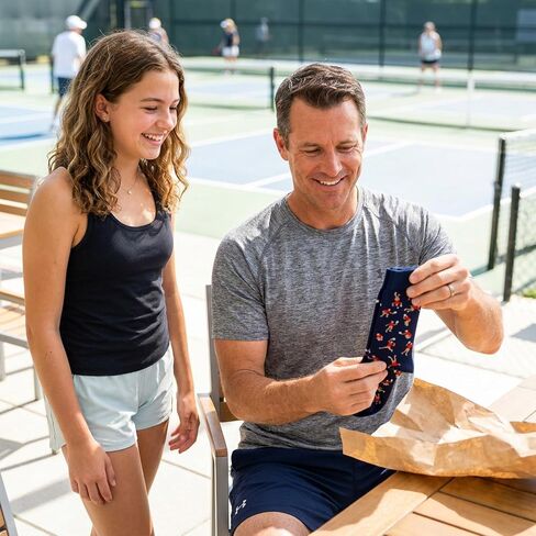 Funny Pickleball Socks – Hilarious Pickleball Motion Design – Moisture Wicking Athletic Crew Socks for Men – Ideal for Pickleball Lovers & Players – Great for Dad (Size 10-13) in Saudi Arabia