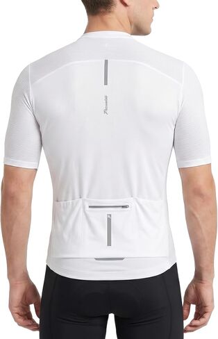 Przewalski Men’s Cycling Jersey Full Zip Short Sleeve UPF Bike Road Biking Shirt Moisture Wicking Rear Pockets MTB Riding Top in Saudi Arabia