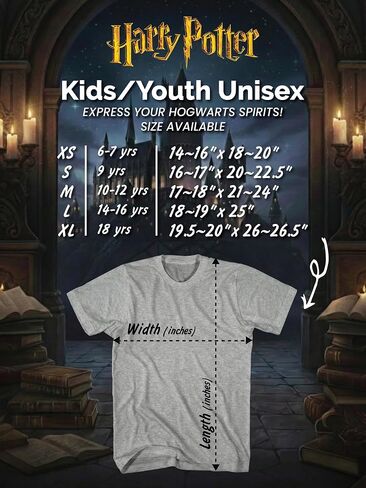 Harry Potter Hogwarts House Animal Logo or Crest Slogan Kids T-Shirt - Wizarding World, Short Sleeve Tee, Youth Boys & Girls in Saudi Arabia