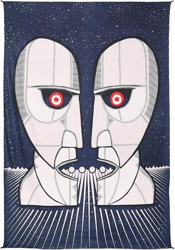 Sunshine Joy Pink Floyd Division Bell Twin Heads Tapestry Psychedelic Wall Art Huge 60x90 Inches in Kuwait