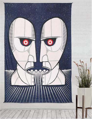 Sunshine Joy Pink Floyd Division Bell Twin Heads Tapestry Psychedelic Wall Art Huge 60x90 Inches in Kuwait