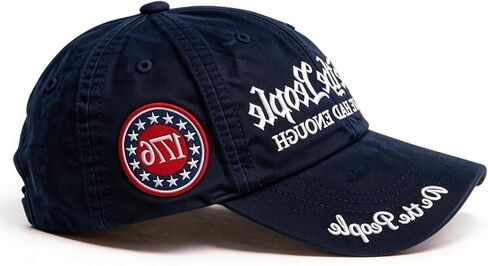 We the People Hat, Embroidered We the People Have Had Enough Baseball Cap, Blue Baseball Cap for Patriotic Enthusiasts and Freedom Lovers, Adjustable Design for Outdoor Activities and Casual Wear in Saudi Arabia