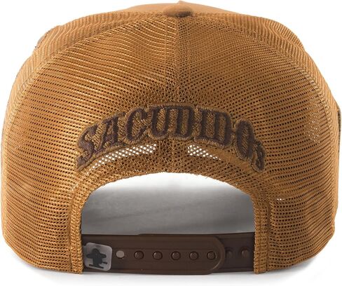 Sacudido's | Trucker Cap Cross Rosary | Snapback Hats, Adjustable, Unisex, Faith (US, Alpha, One Size, Ocre) in Saudi Arabia