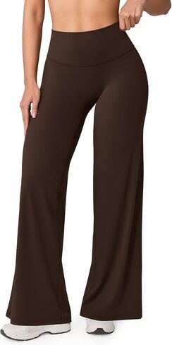 UNISSU Hugluxe No Front Seam High Waisted Straight Leg Leggings for Women Wide Leg Yoga Pants Buttery Soft - 31.5" in Saudi Arabia
