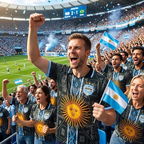 Argentina Jersey Men, Argentina Soccer Jersey for Men, Argentina Soccer Shirt, Soccer Jerseys for Football Fans in Saudi Arabia