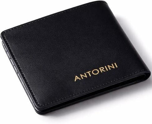 Wallet for Men RFID Blocking, Slim Minimalist Front Pocket Bifold Wallet, Genuine Italian Leather Business Card Holder in Kuwait