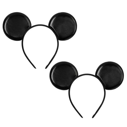 zhezesmila 2-Pack Classic Black Mouse Ears Headband – Unisex Smooth Ears Headband Accessory for Couples, Family Trips & DIY Projects – Simple & Lightweight in Kuwait