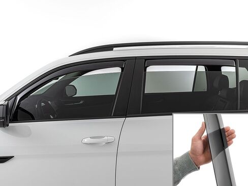 Weathertech مخصص النافذة الجانبية المناسبة النافذة ل VW Atlas - (82923IM) ، مجموعة الأمامية والخلفية - داكن الصبغة in Kuwait