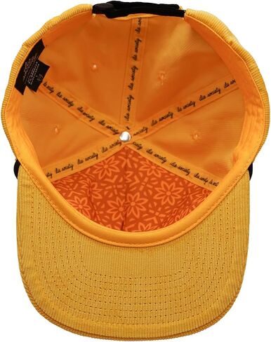 RBC x ilie Yellow Corduroy Rope Hat, Adjustable Unisex Strapback Cap with Embroidered Red Flower and Rope Detail in Saudi Arabia