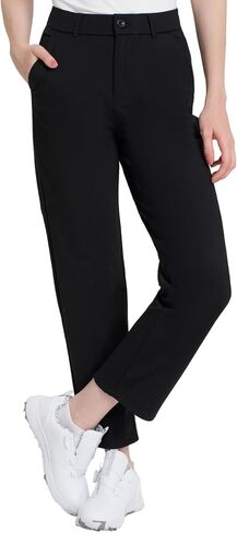 Women's Golf Pants Stretch Ankle Dress Pants 7/8 Work Pants Slacks with 4 Pockets for Business Casual Travel Yoga in Kuwait