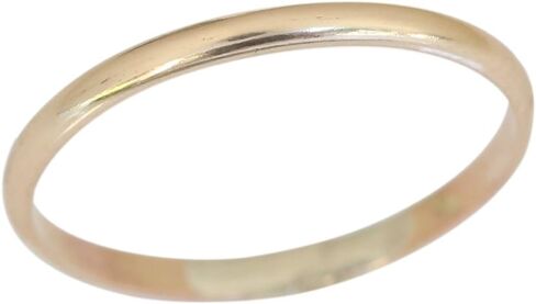 Gold Filled Plain Band Toe Ring Sized Fitted Round Non Adjustable in Saudi Arabia