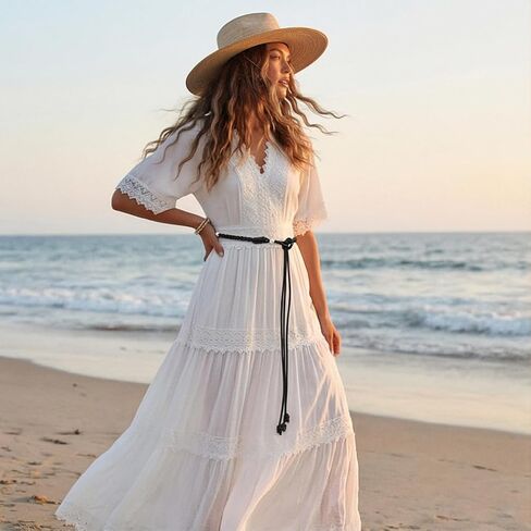 Knotted Waist Belt for Women Bohemian PU Leather Belts Pearl Thin Belts for Dresses in Saudi Arabia