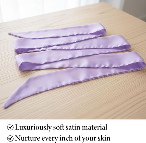Xthrotsenk 4 Pcs Satin Sash Belts, Black Sash Belt 75x 2 Inches Long Satin Sashs Belts Robe Belt for Wedding Dress, Bridal Waist, Robe Replacement, Special Occasion Accessories for Women in Kuwait