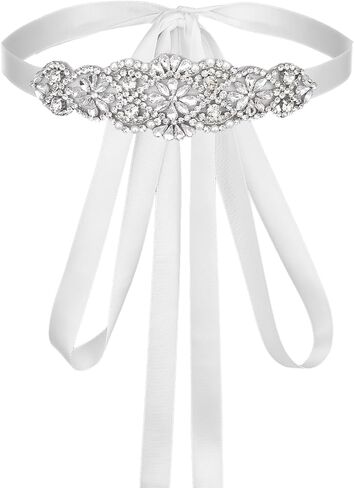 Rhinestone Pearl Wedding Belt For Bride Dress For Bride Evening Party Dress - Wedding Dress Belt in Saudi Arabia