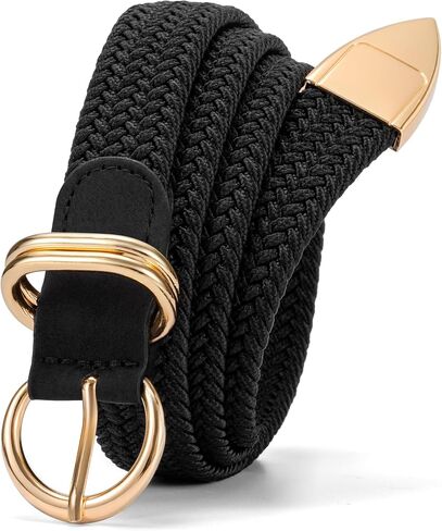 maikun Womens Braided Belt, Fashion Casual Woven Elastic Stretchy Belt for Pants Jeans in Saudi Arabia