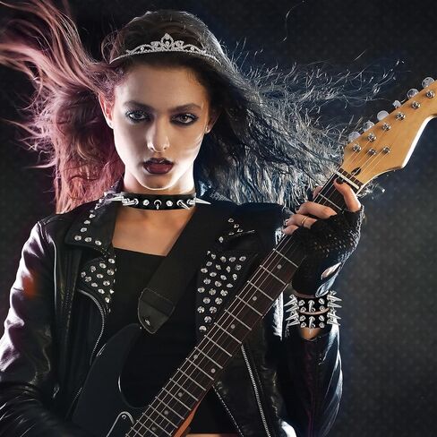 YMO Black Studded Belt, Spiked Choker and Spiked Bracelets Emo Belt Goth Punk Rock Rivet Cuff Studded Bracelet Punk Accessories for Women Men in Saudi Arabia