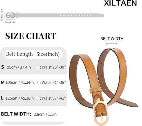 Women's Leather Belts Ladies Waist Belt with Gold Buckle for Female Jeans Dresses Pants Belt in Saudi Arabia