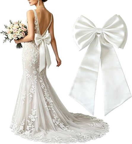 Big Satin Bow for Dress Detachable in Kuwait
