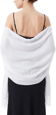 Jmkcoz Women's Scarf Pashmina Shawls Wraps for Evening Dress Bridesmaid Wedding Bridal Warm Soft Large Winter Scarves in Kuwait