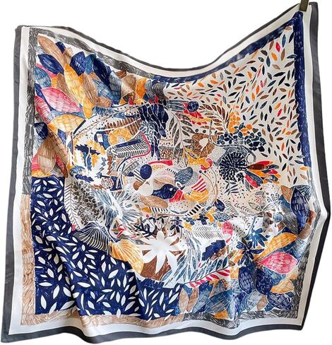 iiimmu Head Scarf Satin Scarf for Women 35 Inch Large Square Hair Scarves Neck Silk Scarves in Saudi Arabia