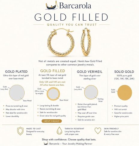 14K Gold Filled 4 Pairs Ball Stud Earrings for Women Hoop Earring Sets Earrings Lightweight Water Proof Tarnish Resistant in Saudi Arabia