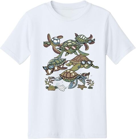 Boys Girls Turtle Party Solar Color Changing Shirt Sun Tee for Youth Size in Saudi Arabia