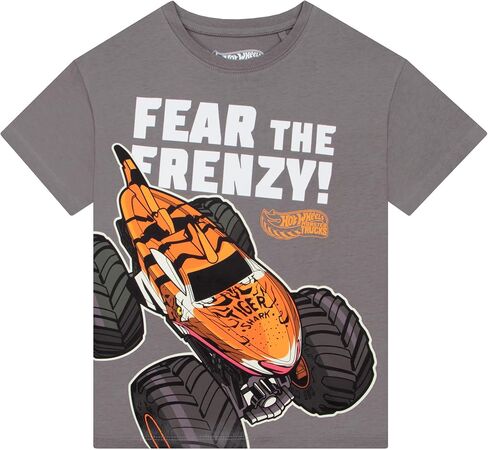 تي شيرت للأولاد من Hot Wheels Monster Trucks، تي شيرت للأولاد Monster Truck، تي شيرت للأطفال in Kuwait