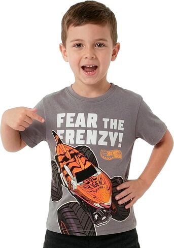 تي شيرت للأولاد من Hot Wheels Monster Trucks، تي شيرت للأولاد Monster Truck، تي شيرت للأطفال in Kuwait