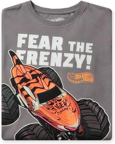 تي شيرت للأولاد من Hot Wheels Monster Trucks، تي شيرت للأولاد Monster Truck، تي شيرت للأطفال in Kuwait