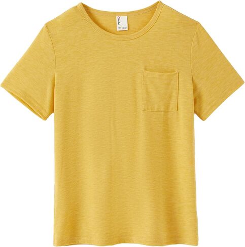 PATPAT Boys Short Sleeve Shirts Crewneck Summer T-Shirt Casual Basic Tops Tees with Chest Pocket for Boy 5-16 Years in Kuwait