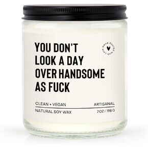 Fathers Day Birthday Gifts for Husband Boyfriend Dad Him, Romantic Anniversary Candle Gifts for Men Boyfriend Husband Fiance, Funny Birthday Gift for Men Brother Friend, Lavender(7oz) in Saudi Arabia