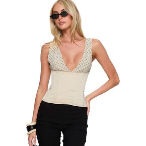Princess Polly Women's Briannah Contrast Corset Top in Saudi Arabia