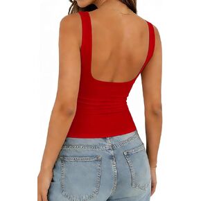 ForeFair Backless Going Out Top Summer Boat Neck Tank Top Sexy Open Back in Saudi Arabia