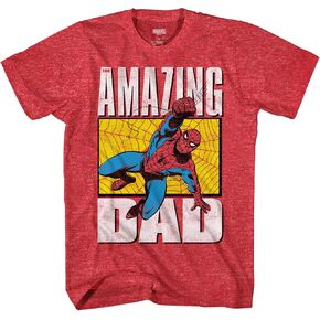Marvel Spiderman Spider-Man Amazing Dad Adult T-Shirt in Saudi Arabia