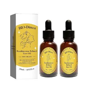 2 PCS Frankincense Essential Oil,Organic Castor & Jojoba Oils, 60 ML | Face Anti-Aging Facial Moisturizer Serum,Natural Skincare Hydrates Skin Moisturizing in Saudi Arabia