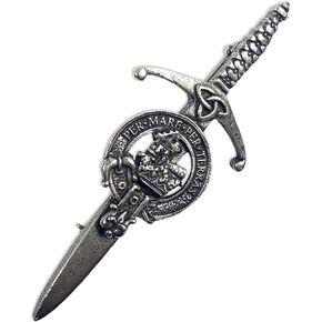 Macdonald (of Sleat) Scottish Family Clan Crest Kilt Pin - Made in Scotland in Saudi Arabia