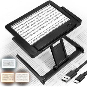Magnifying Glass with Lights, 40X 30X 10X Handheld Folding Magnifier with Light and Stand, 3 Color Modes Magnifying Glass for Reading Small Prints, Seniors in Saudi Arabia