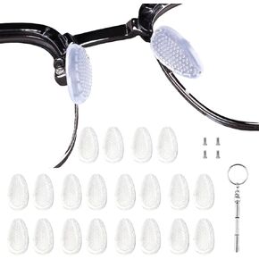 Screw-in Eyeglass Nose Pads, Silicone Airbag NosePads, Anti-Slip Nose Pieces for Eyeglasses Sunglasses in Saudi Arabia