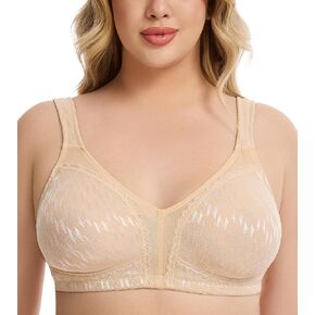 Full Coverage Minimizer Bra for Women Wireless Non-Padded Seamless 36C-48DD in Saudi Arabia