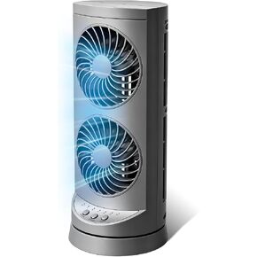 KopBeau Tower Fan for Bedroom, 42 Inch Oscillating Cooling Fans with Remote, Quiet Bladeless Floor Powerful Fan, 3 Modes, Buit-in 7Hrs Timer and LED Display, Standing Fans for Home Office, Black in Saudi Arabia