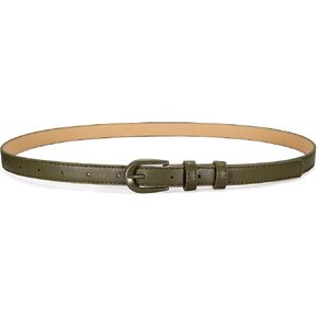 JASGOOD Women Skinny Belt for Jeans Thin Waist Belt with Pin Buckle 0.7" Width Ladies Leather Belt for Pants Dresses in Saudi Arabia