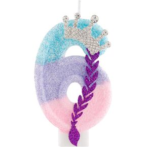 Kpop Theme Birthday Number Candles,Purple Pink Crown Birthday Candles for Cake,Glitter Number 4 Candle Cake Topper with Sequins for Kpop Theme Birthday Anniversary Party Decorations Supplies in Saudi Arabia