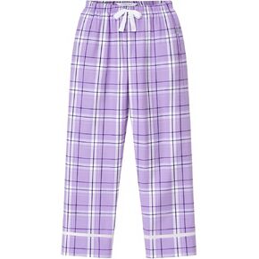 boxercraft Lavendar Carnegie Plaid Youth Wide Cuff Flannel Pant-Ym in Saudi Arabia