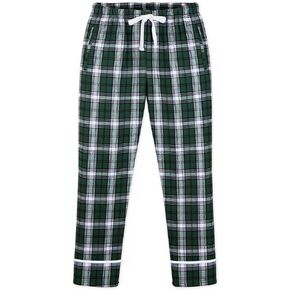 boxercraft Green White Plaid Youth Wide Cuff Flannel Pant-Yl in Saudi Arabia